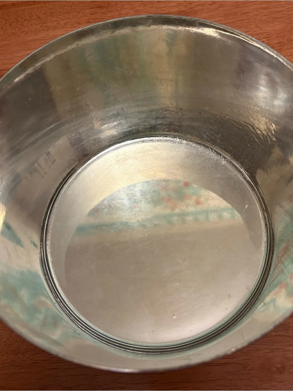 Vintage French MCM Charlotte Pot, Tinned Steel